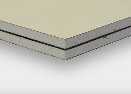 A panel of QuietRock 530 drywall
